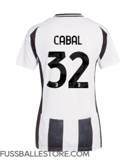 Günstige Juventus Juan Cabal #32 Heimtrikot Damen 2024-25 Kurzarm